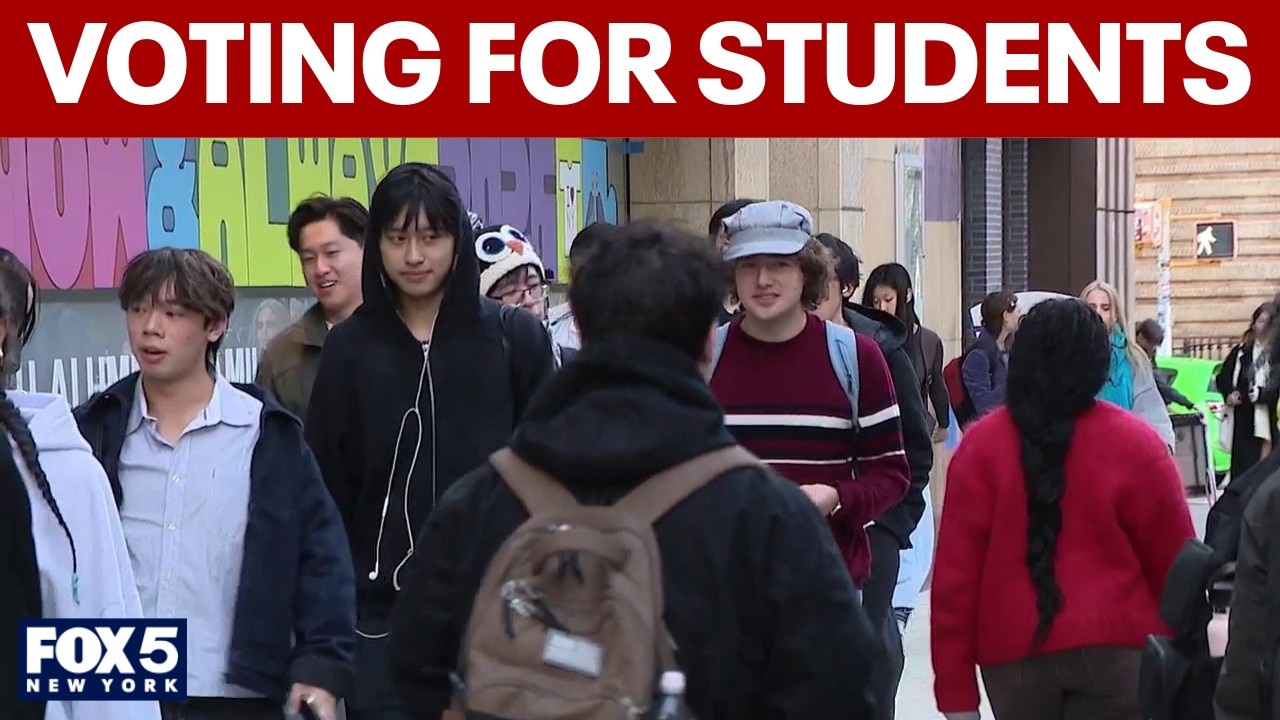 College students deciding where to register to vote 
