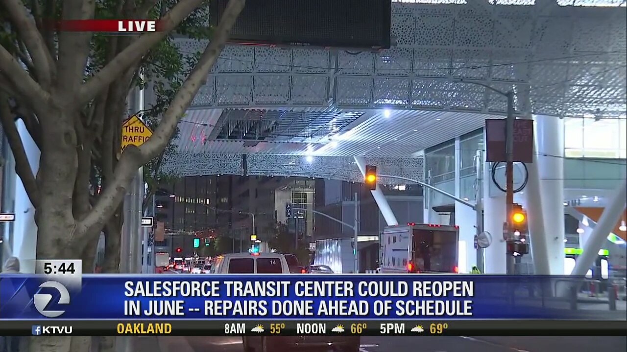 Salesforce transit center repairs complete