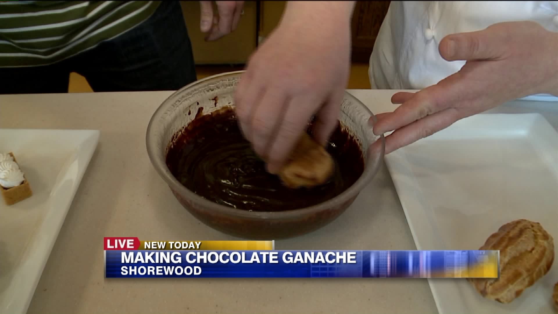 Carl learns how to make chocolate dipped Eclairs