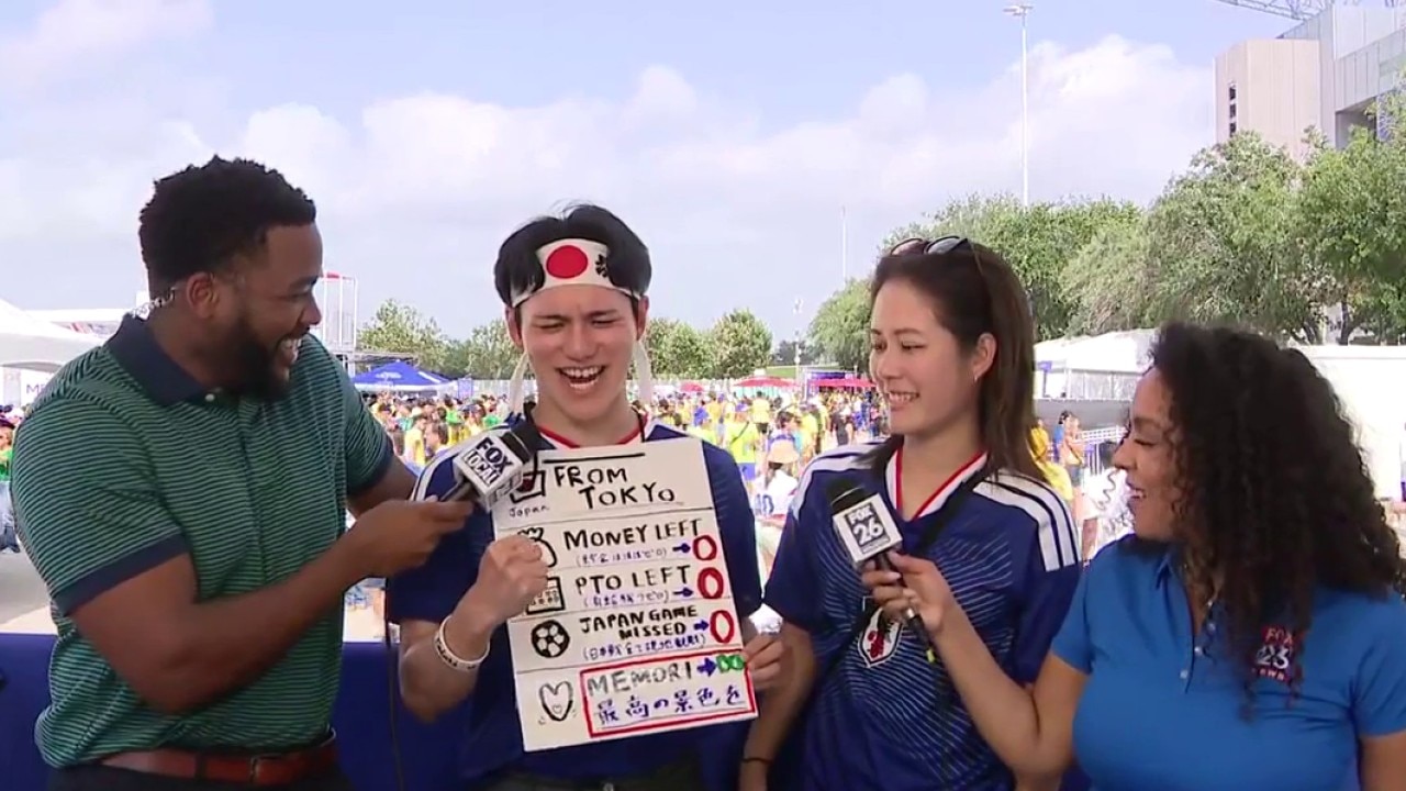 Viral Japan fan attends FIFA World Cup match in Houston