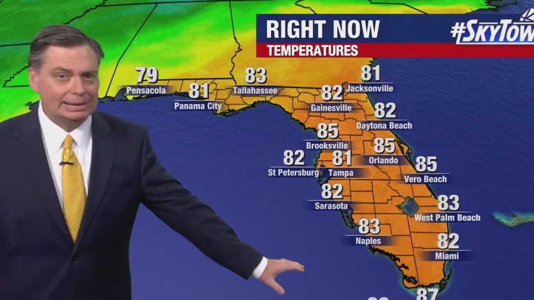 Friday noon forecast