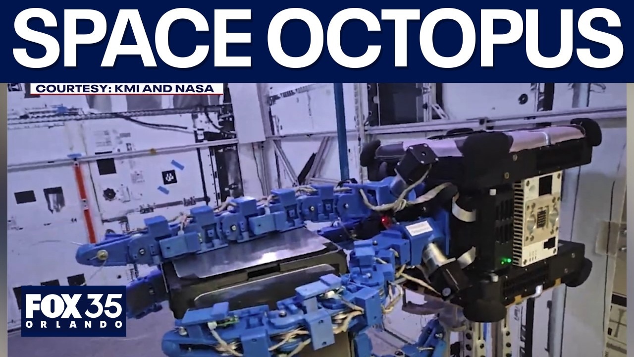 "Space Octopus" robotic gripper captures space debris