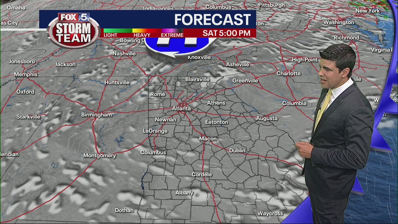 Saturday morning Memorial Day Weekend forecast