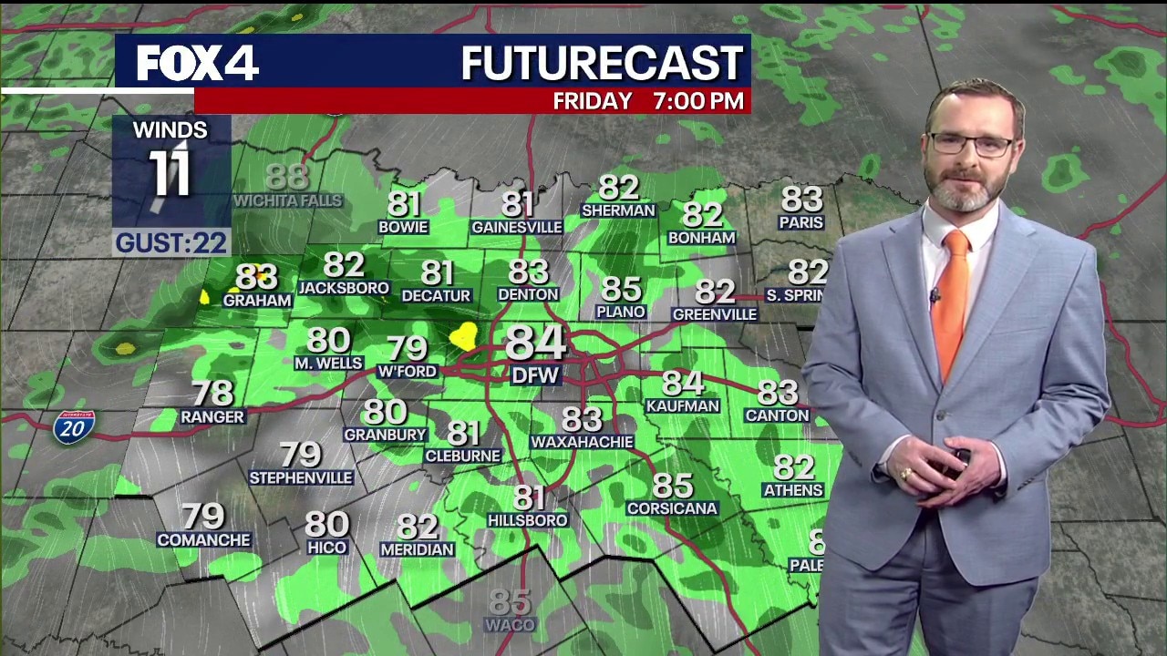 Dallas weather: May 15 evening forecast