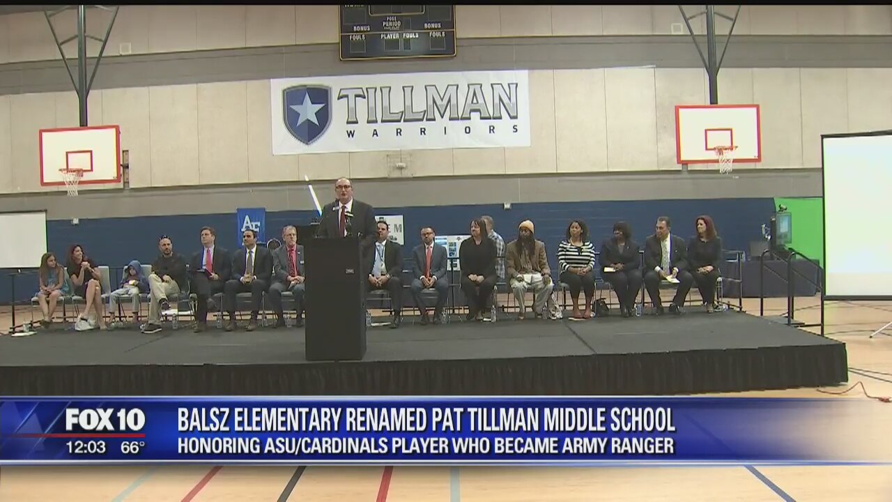 Phoenix school changes name to honor Pat Tillman