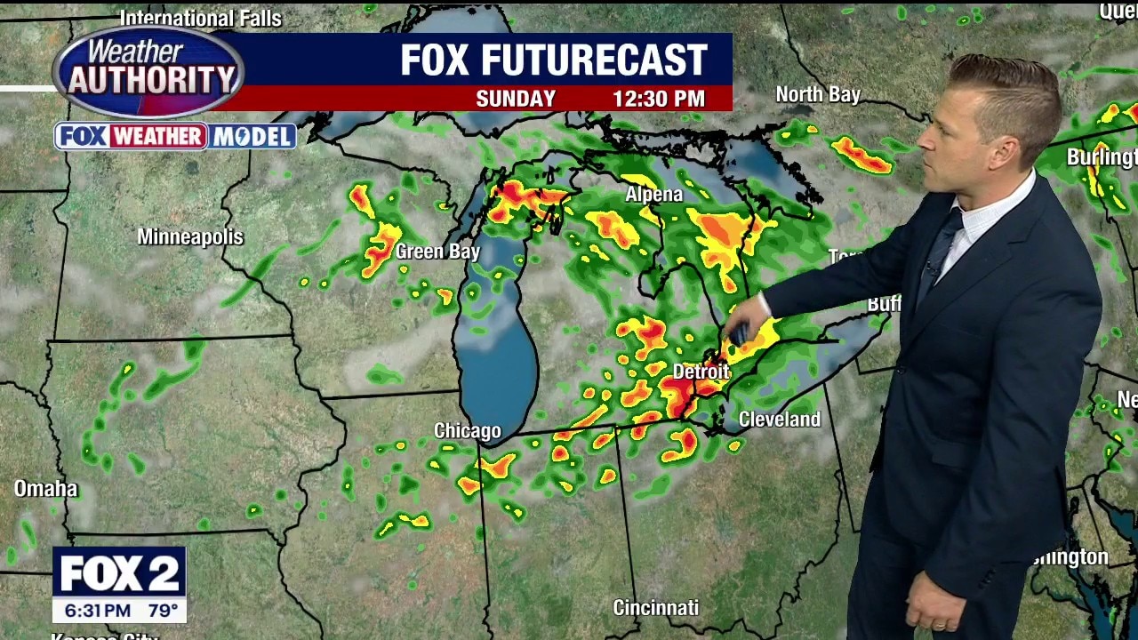 Some Sunday showers and storms likely