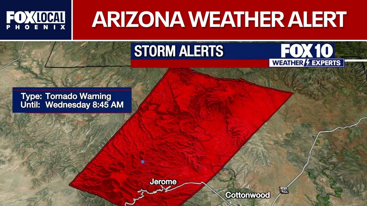 Tornado warnings issued in Arizona amid severe storms
