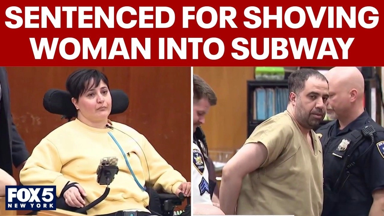 Man sentenced for shoving woman into NYC subway