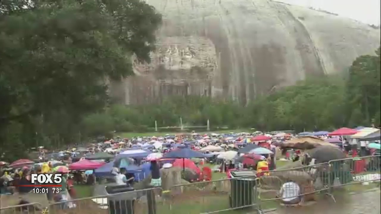 Fireworks in Stone Mountain