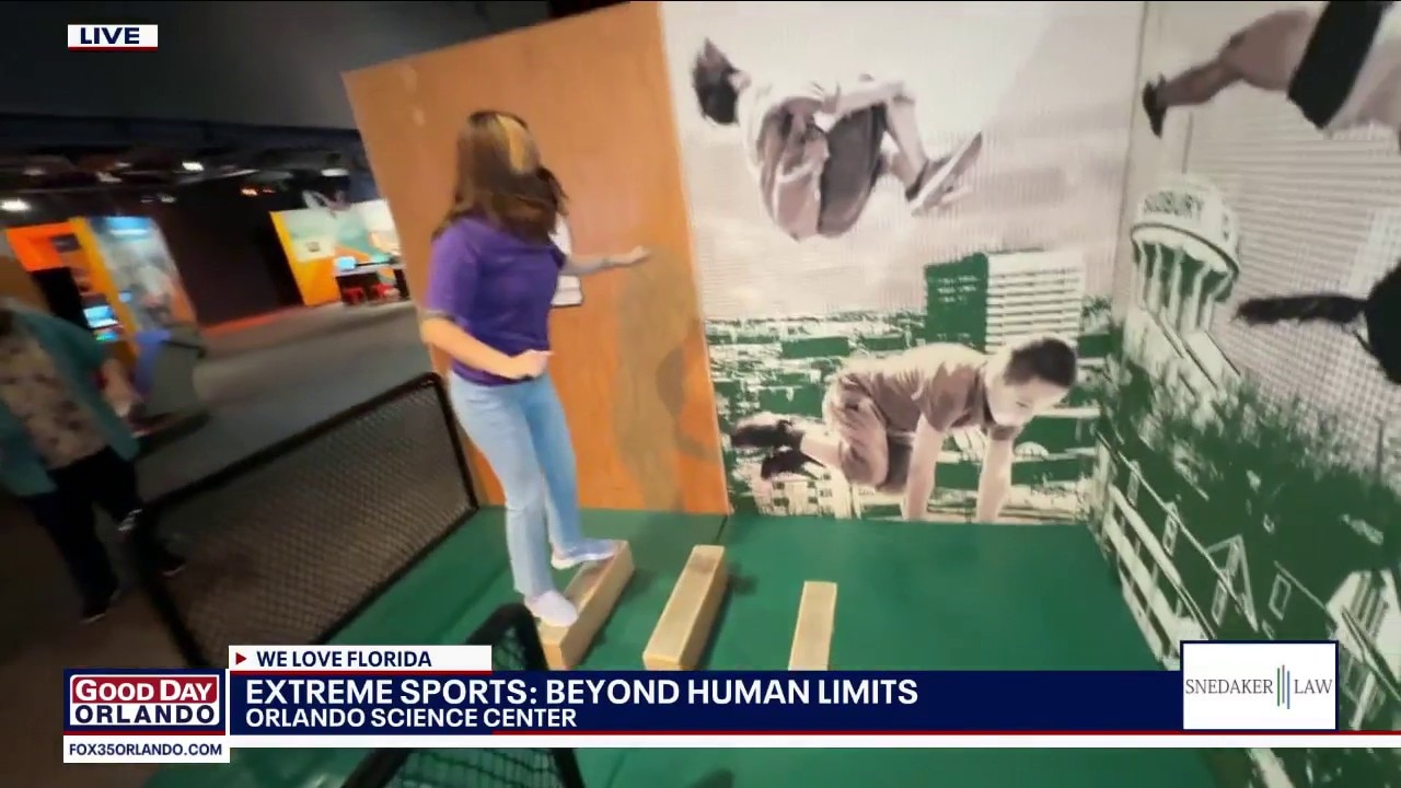 Extreme sports exhibit at the Orlando Science Center