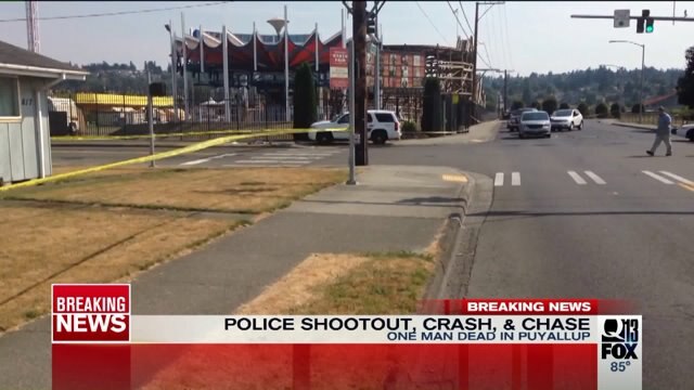 Police investigating shootout, crash and chase in Puyallup | FOX 13 Seattle