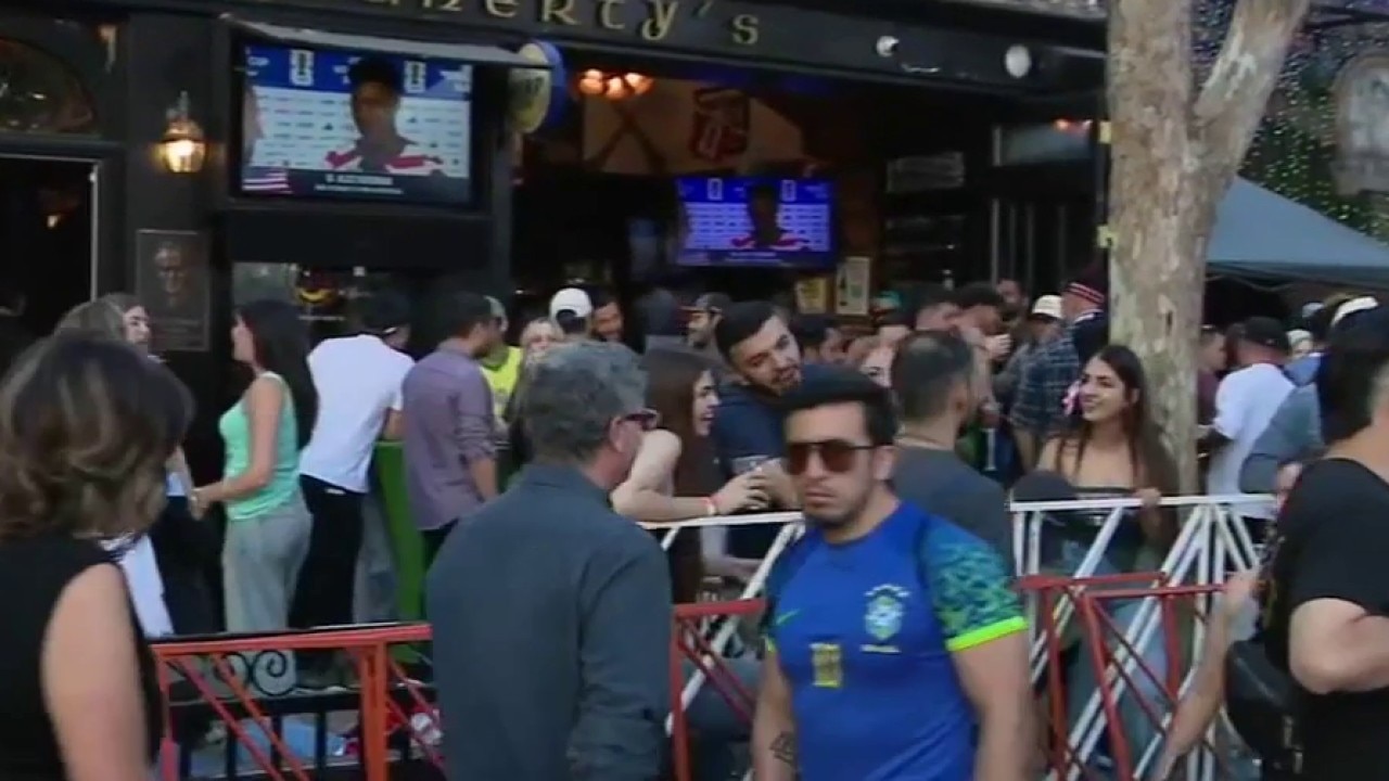 Brazil Fans pack San Pedro Square for lively World Cup watch party