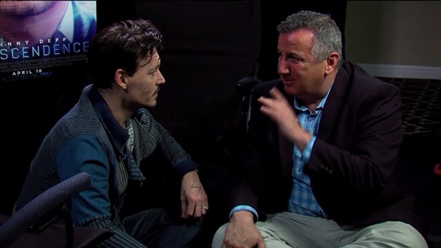Movie details! Johnny Depp talks about "Transcendence"