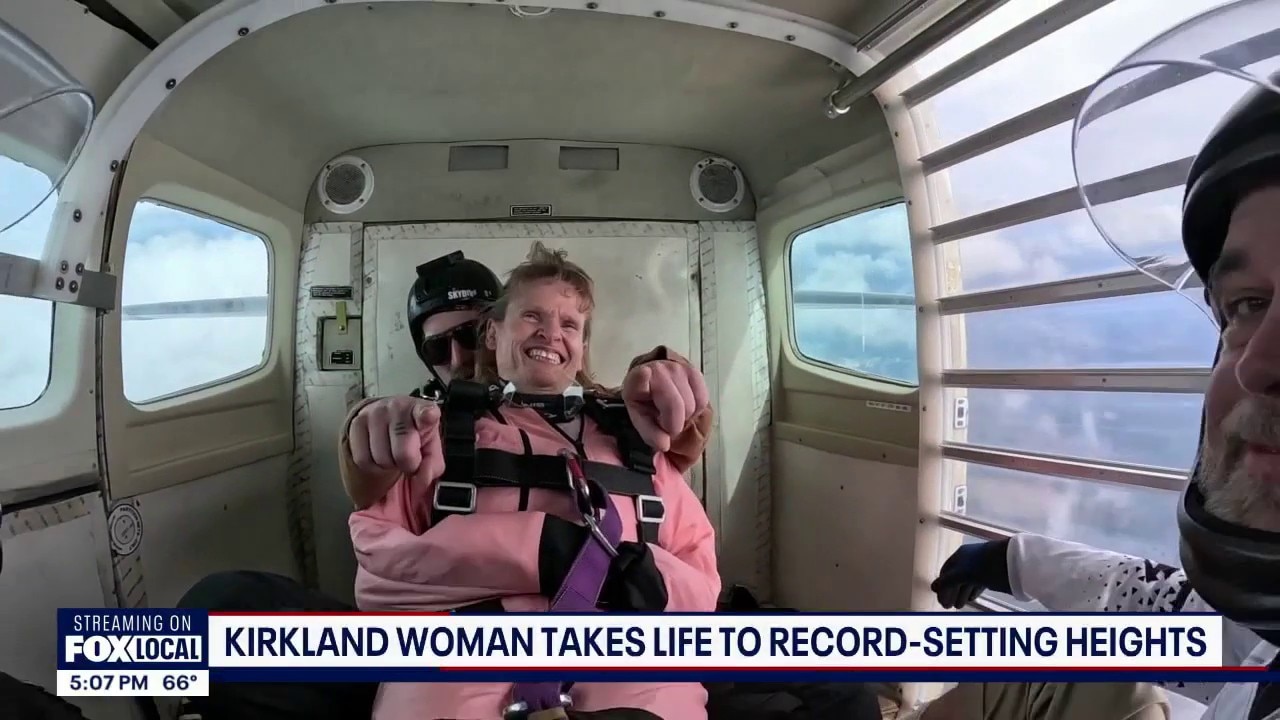 Kirkland woman sets skydiving record despite paralysis