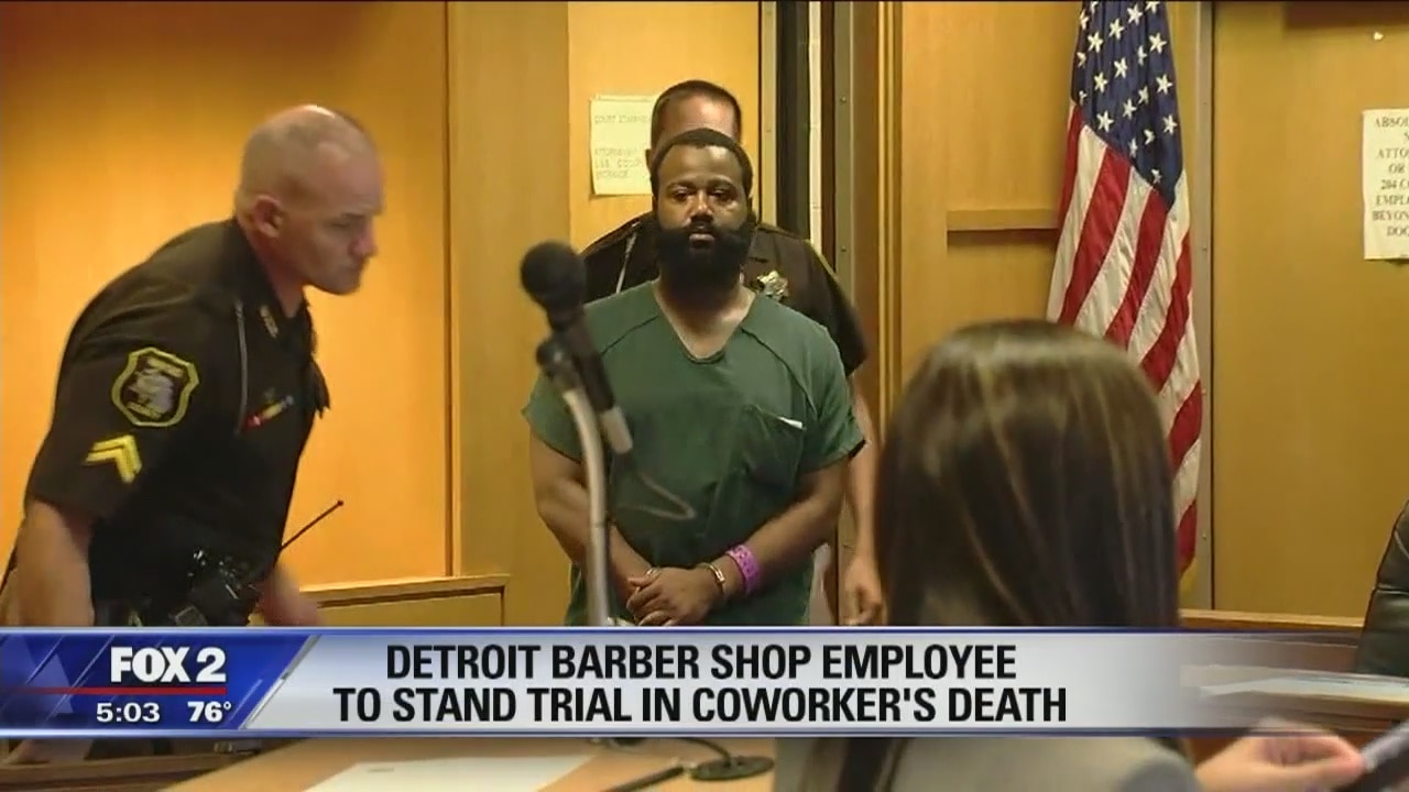 Detroit barber shop employee bound over for trial in coworker's death