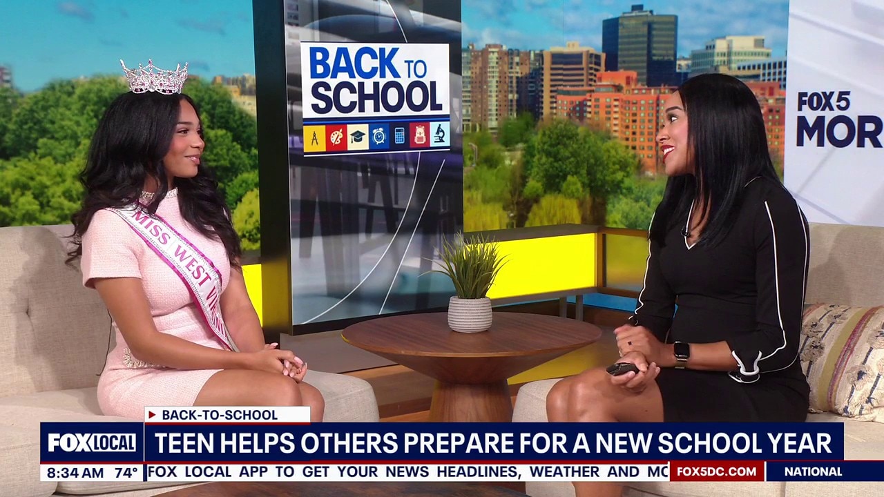 Miss West Virginia Teen Volunteer 2027 joined Fox 5 DC