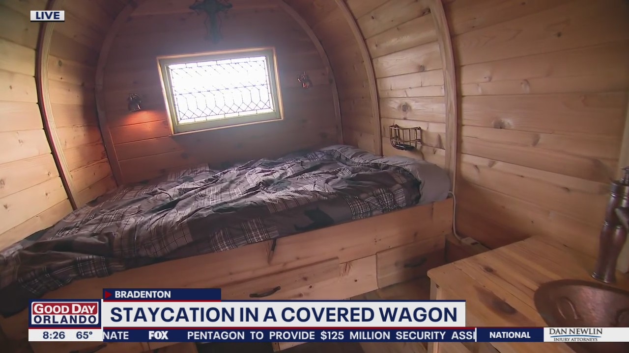 Staycation in a covered wagon