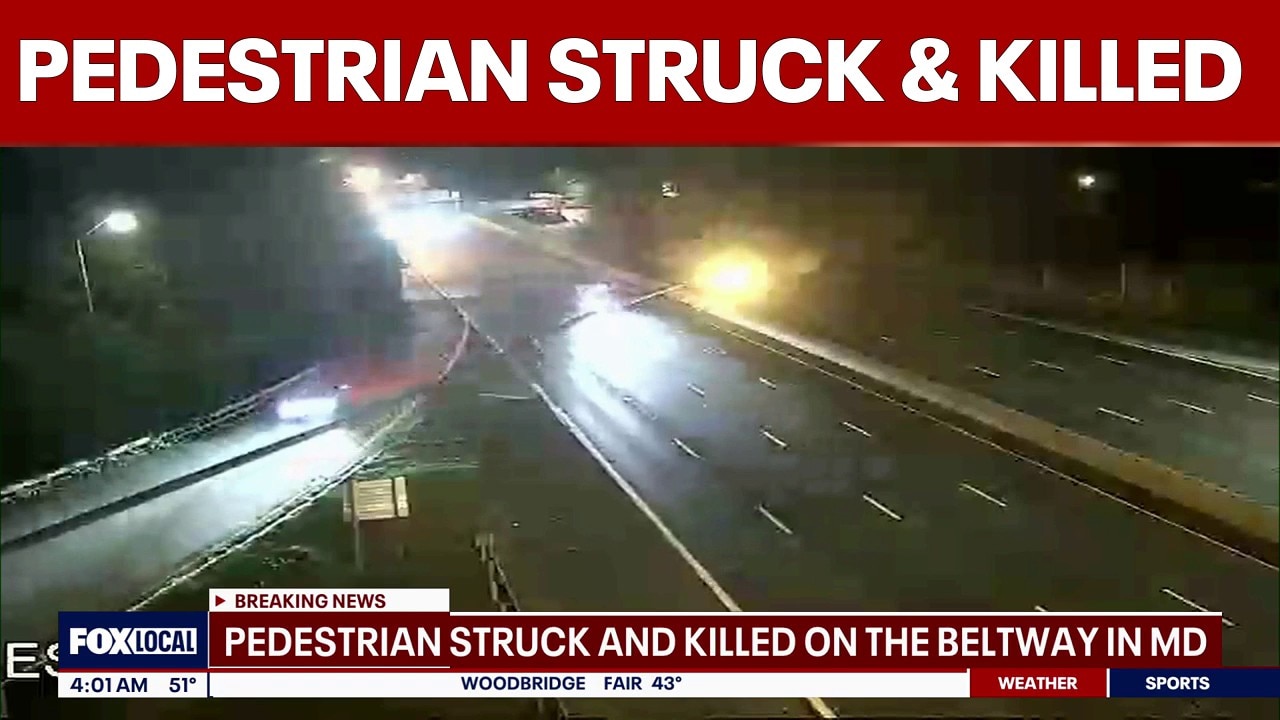 Pedestrian struck, killed on outer loop of I-495 | FOX 5 AT 4AM
