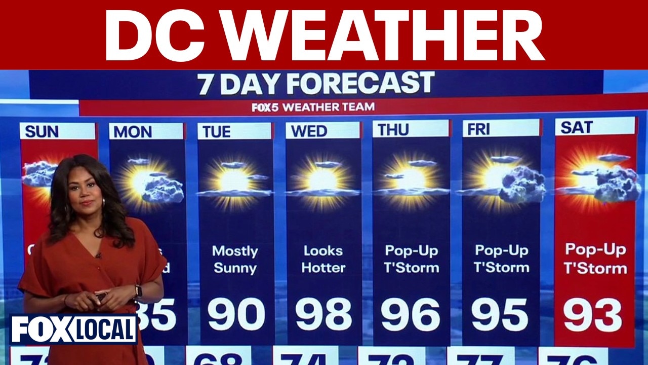 DC weather forecast: Humidity drops before another heat wave