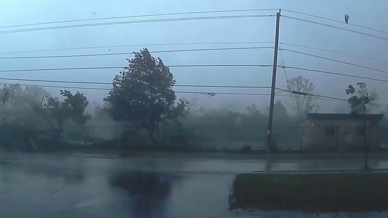 Wisconsin police capture intense storm on dashcam