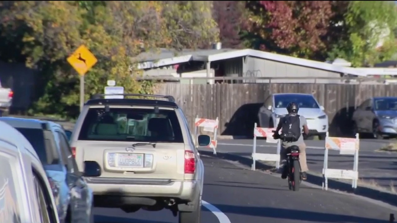 Bicycle lane backlash in San Rafael after parking spots removed 