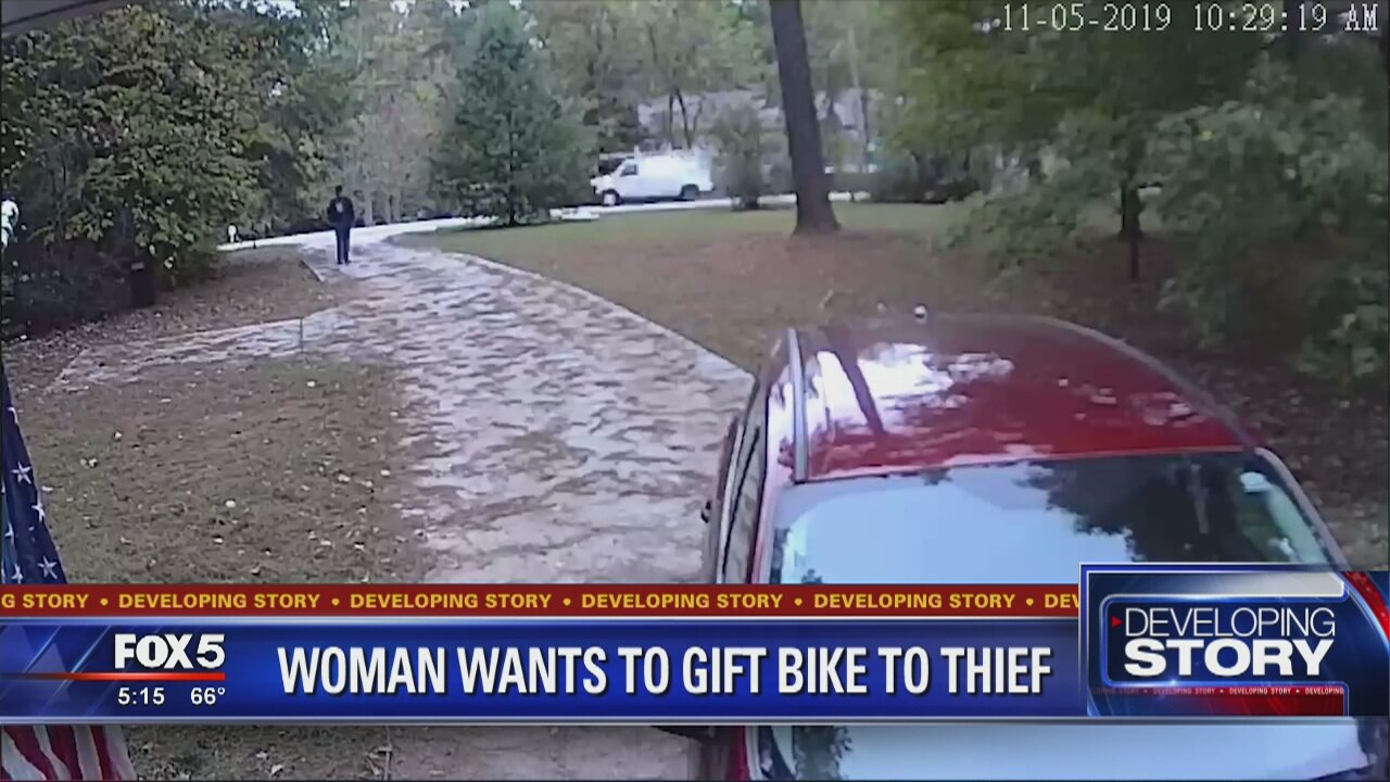 Woman chases down bike thief