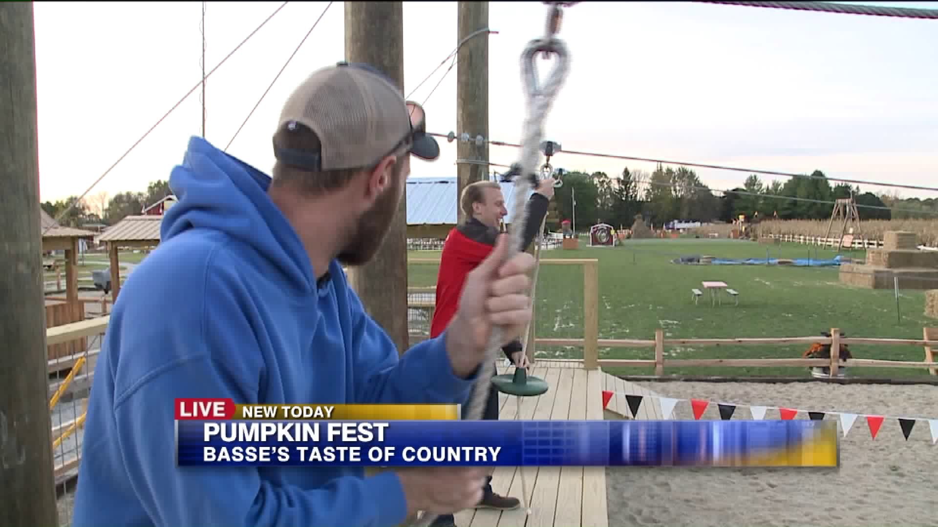 Ziplining at Basse`s Taste of Country