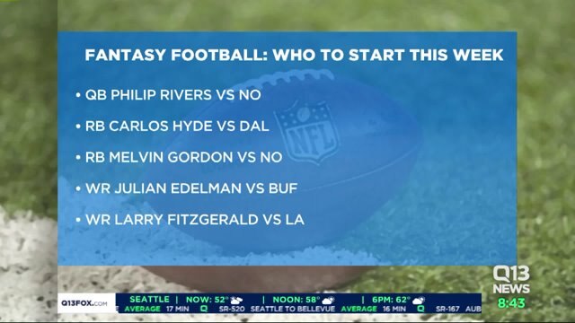 Fantasy Football Week 4: Who to play and who to sit