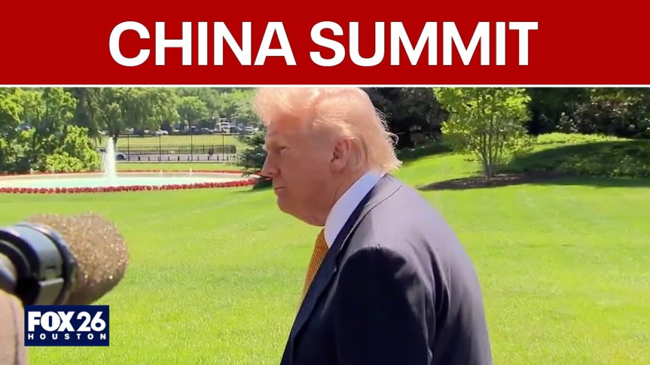 President Trump in Beijing for summit with Chinese President Xi Jinping