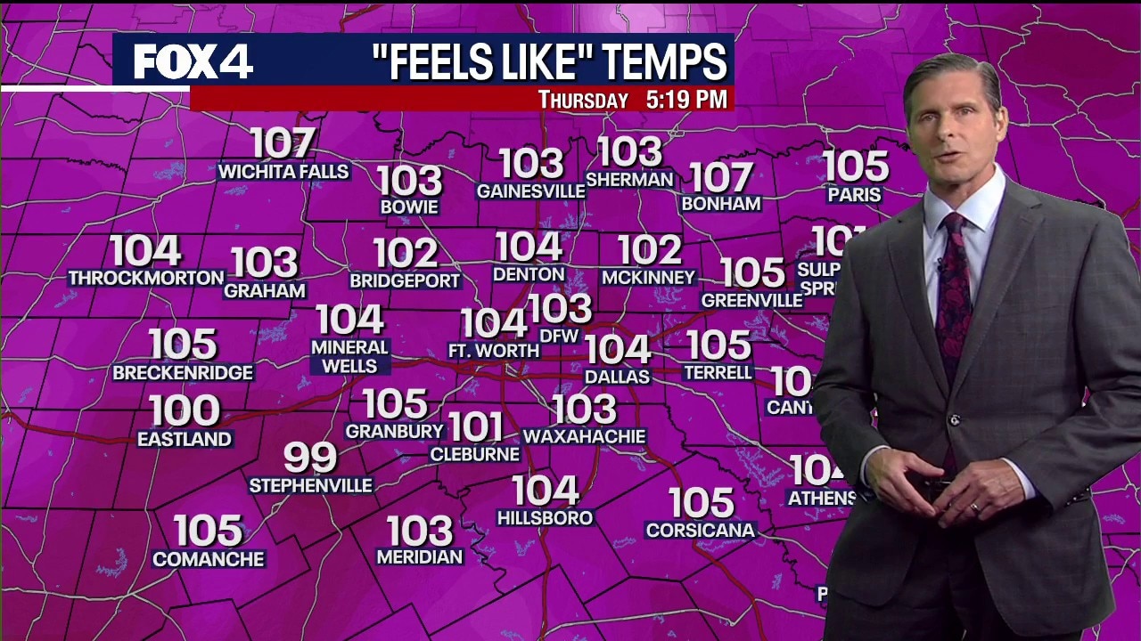Dallas weather: August 13 evening forecast
