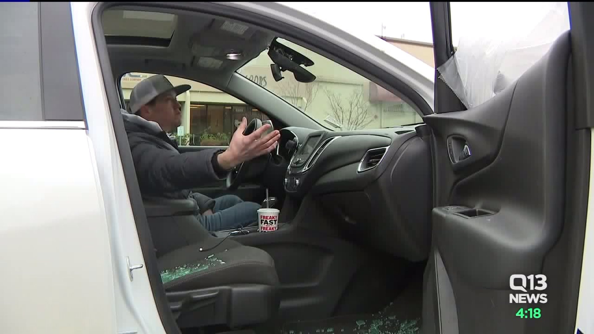 I-5 driver caught in the middle of highway shooting