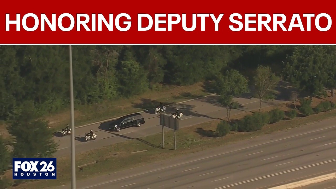 Funeral procession for Montgomery County Deputy Erika Serrato