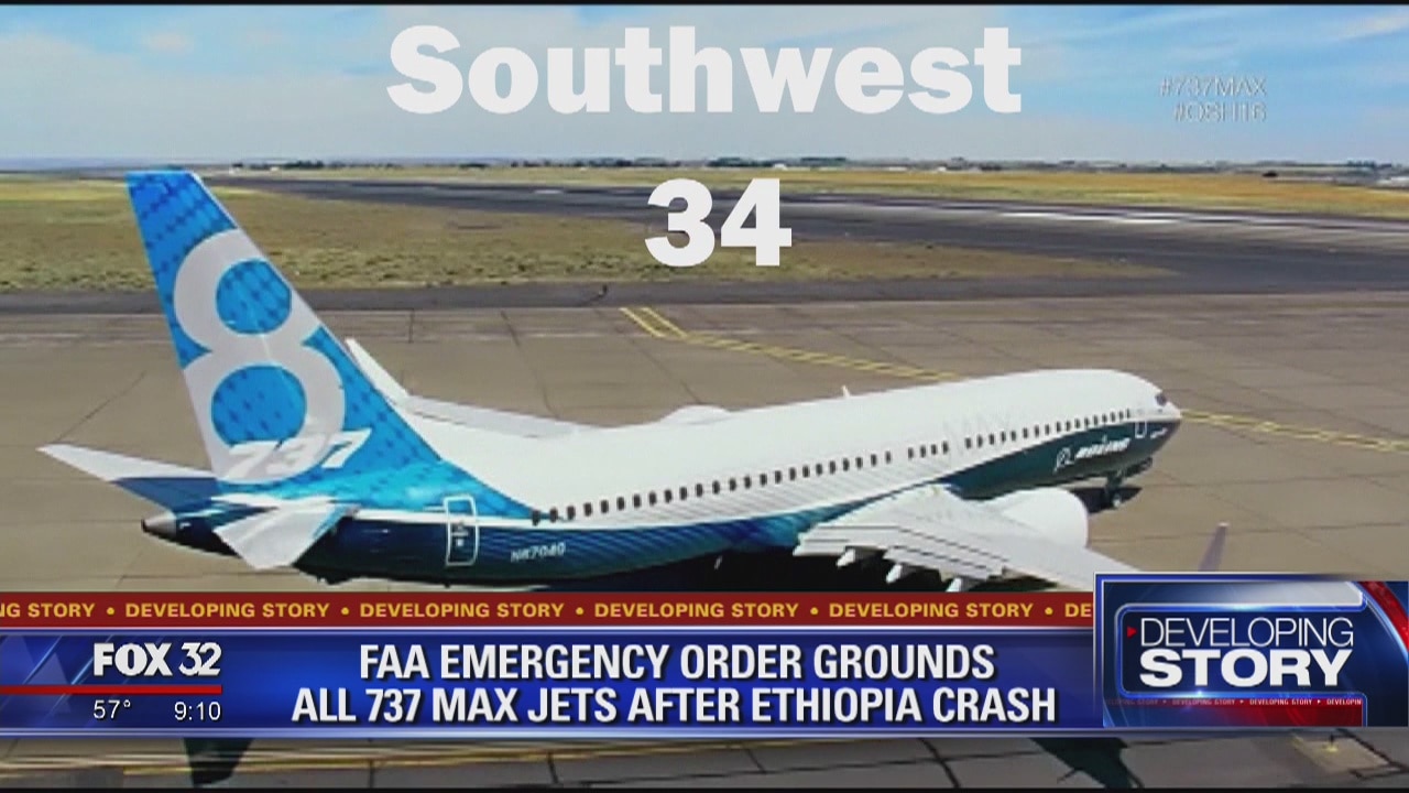 Order issued to ground all Boeing 737 Max 8 and 9 jets in United States
