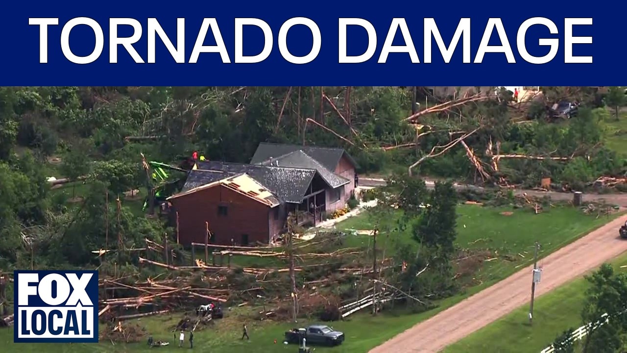 AERIALS: Tornado near Floyd Lake causes widespread damage
