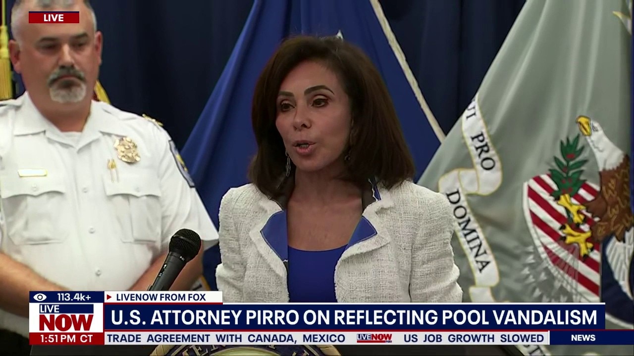 Pirro gives update on reflecting pool vandalism