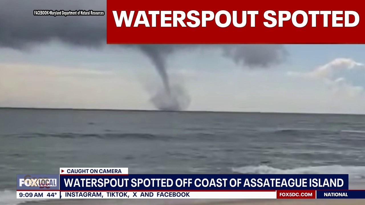 Waterspout spotted off Assateague Island