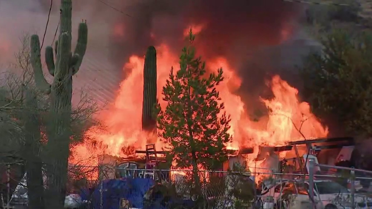 New River house destroyed by large flames