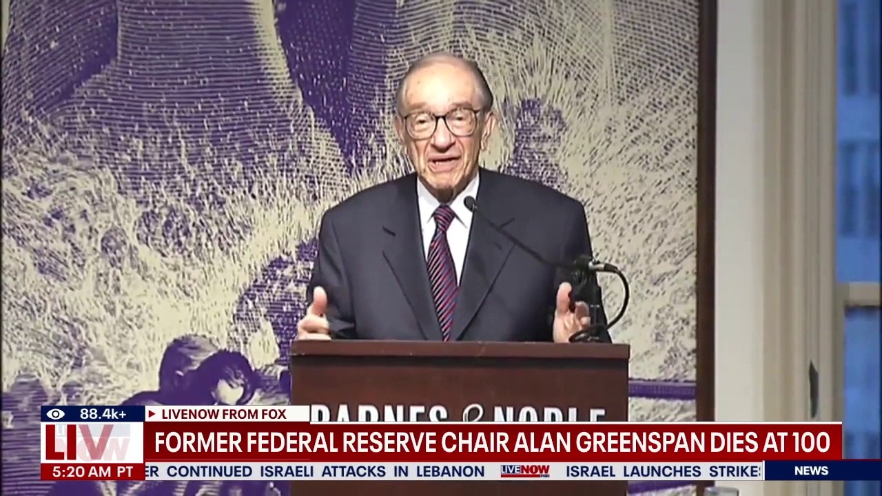 Former Fed Chair Alan Greenspan dies at 100