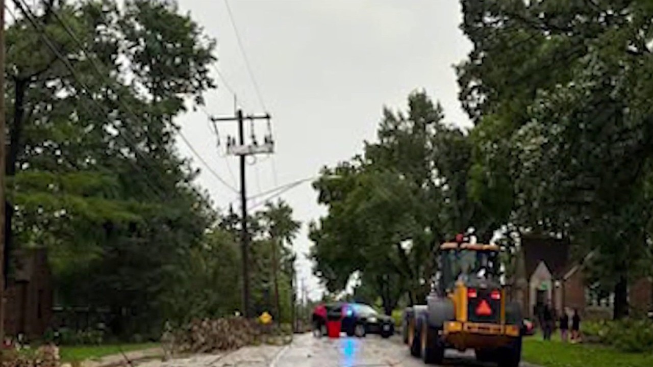 Homewood worker trapped in tractor by downed power lines
