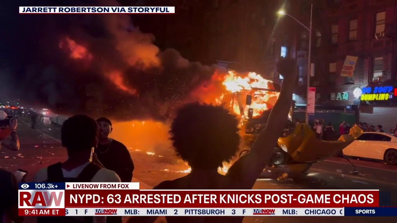 63 arrested after Knicks game crowds turn destructive near Madison Square Garden: NYPD