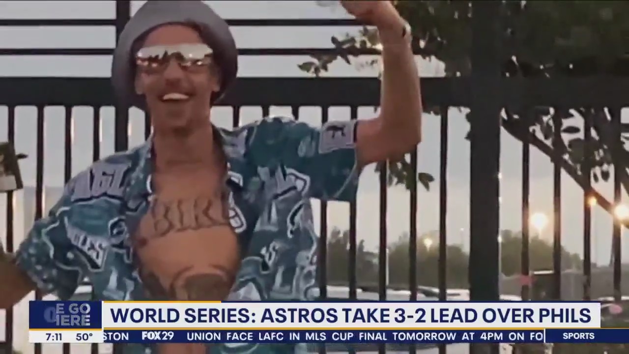 Philadelphia fans travel to Houston for Eagles game, ahead of World Series finish