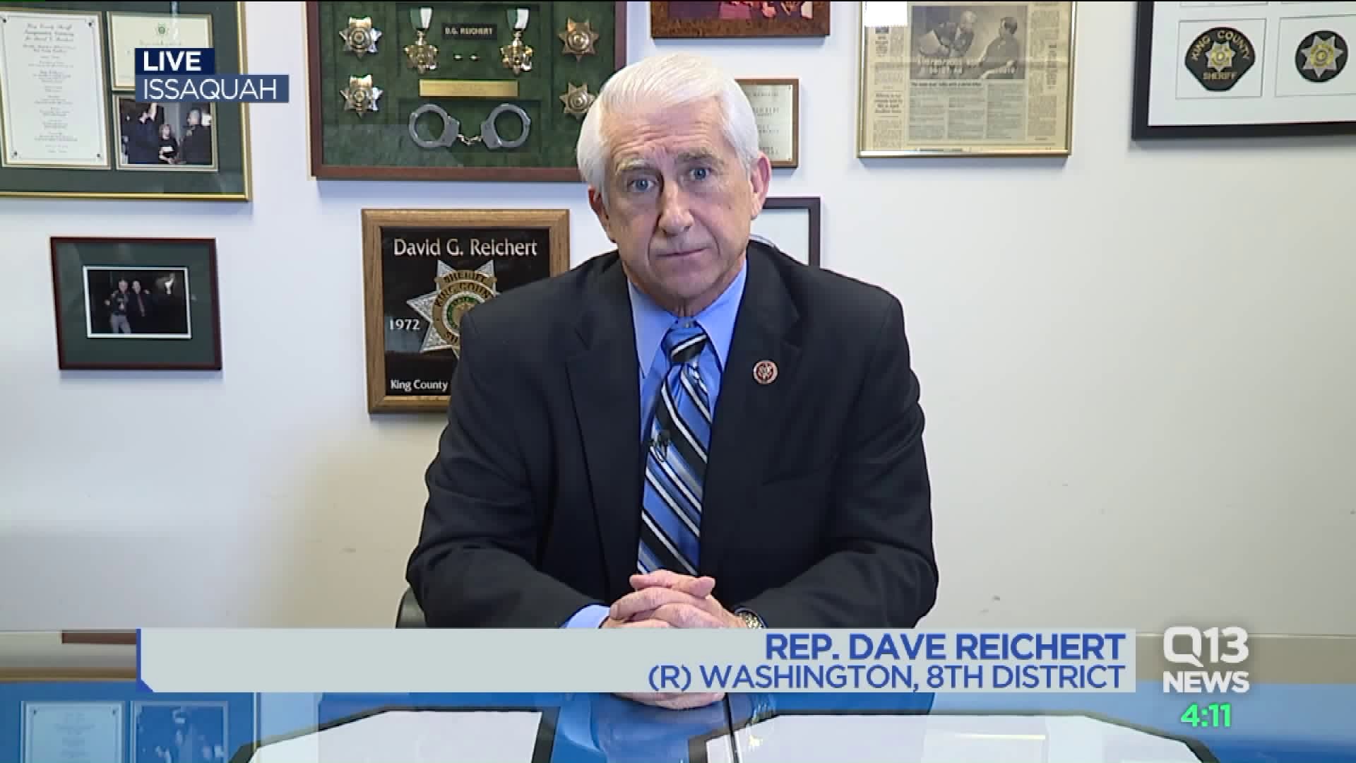 Reichert: `Why am I held to a different standard than our senators?"
