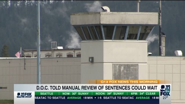DOC told manual review of sentences could wait