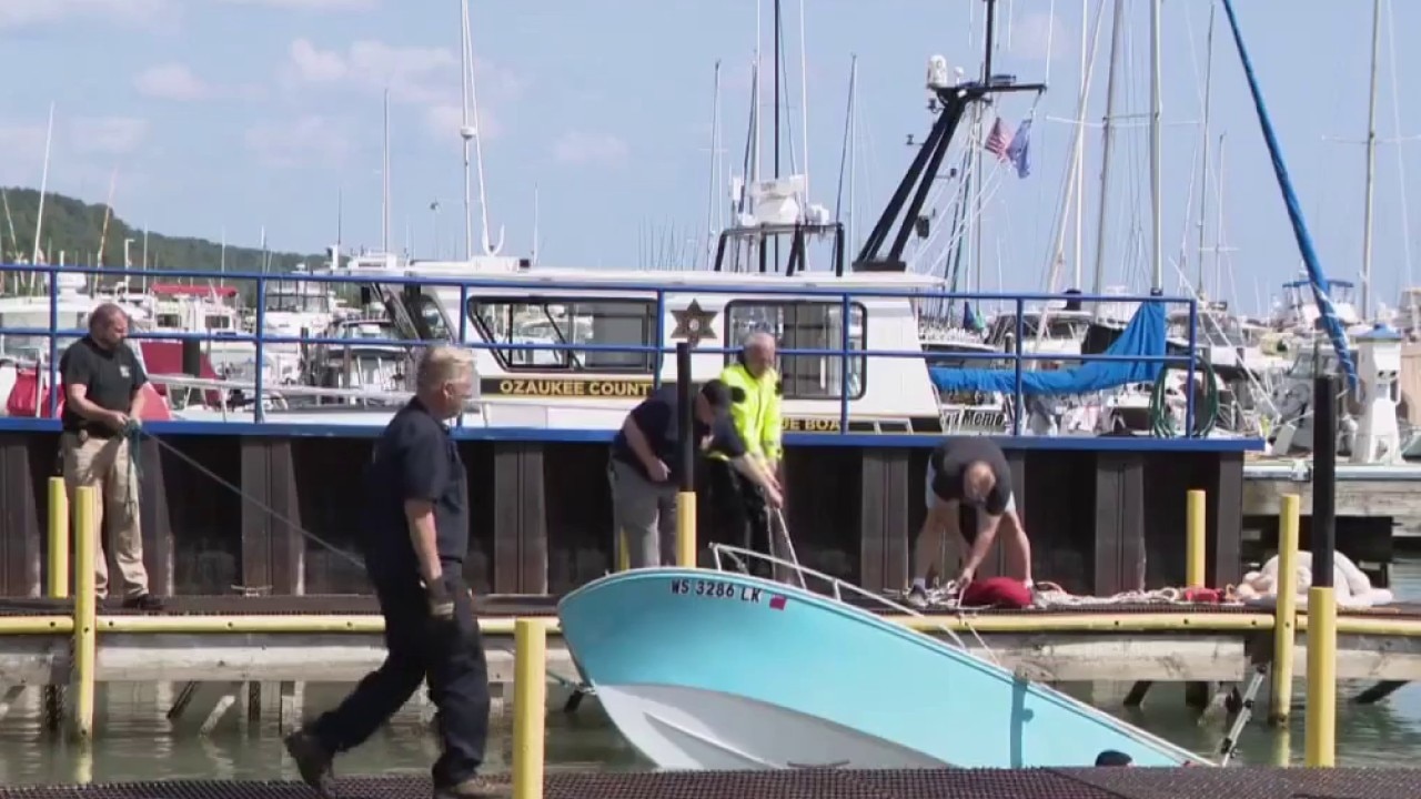 Four rescued after boat capsized in Port Washington