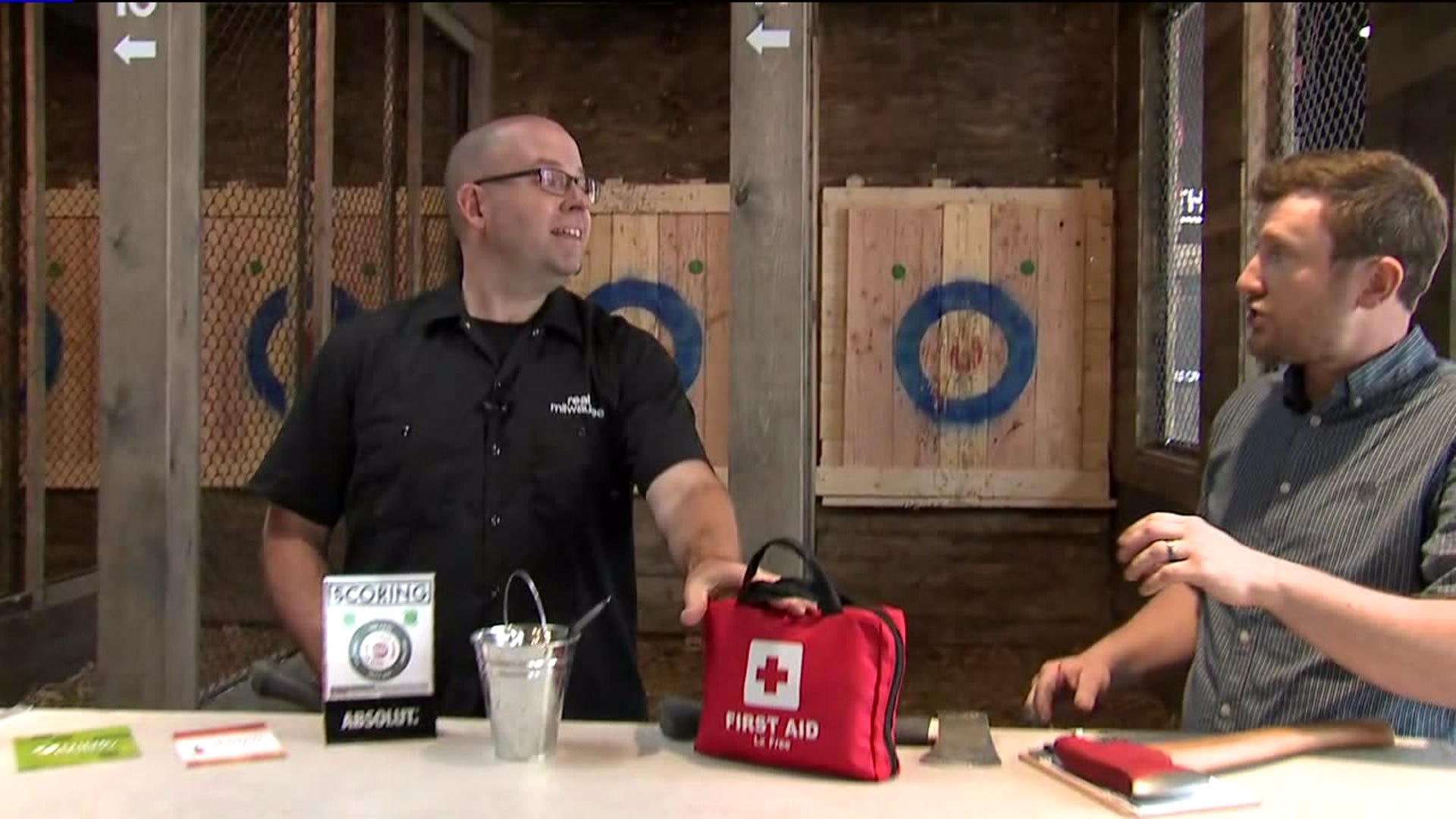Safety while axe throwing