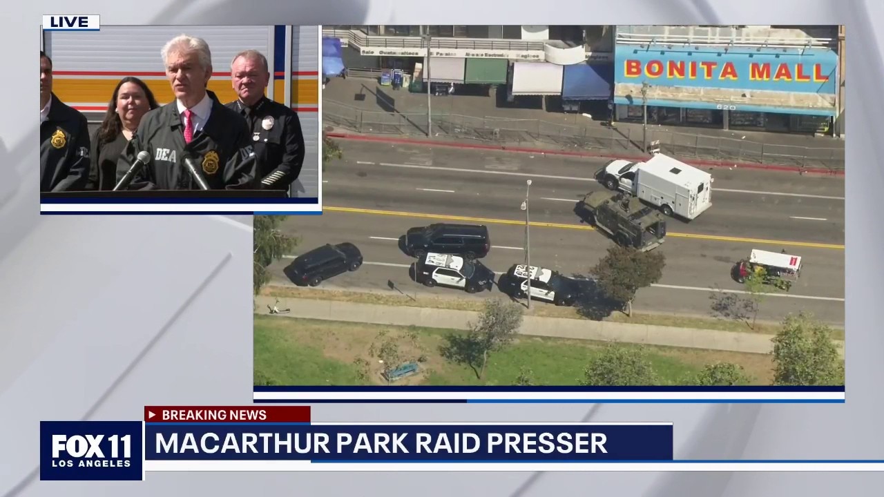 Feds seize $10M worth of fentanyl, arrest 17 in MacArthur Park drug raid