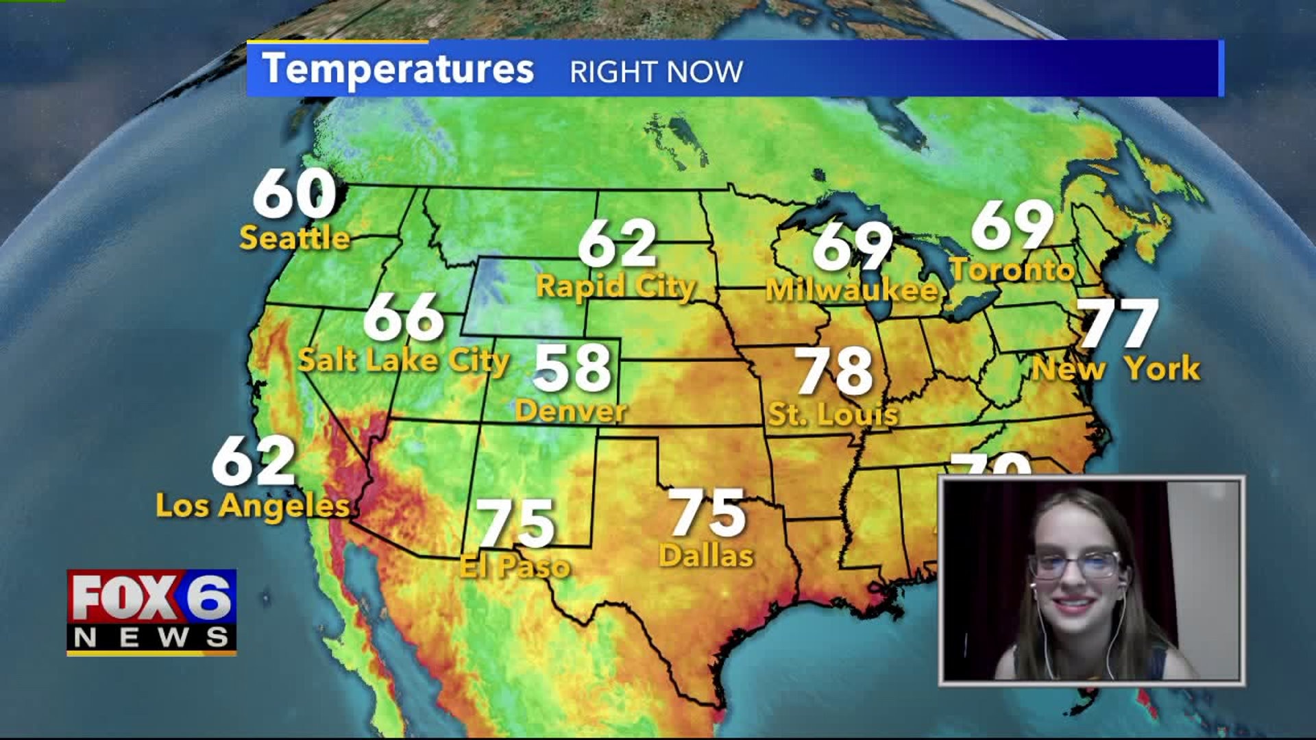 Holly helps with the weather