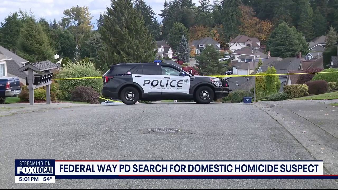 Federal Way PD search for homicide suspect