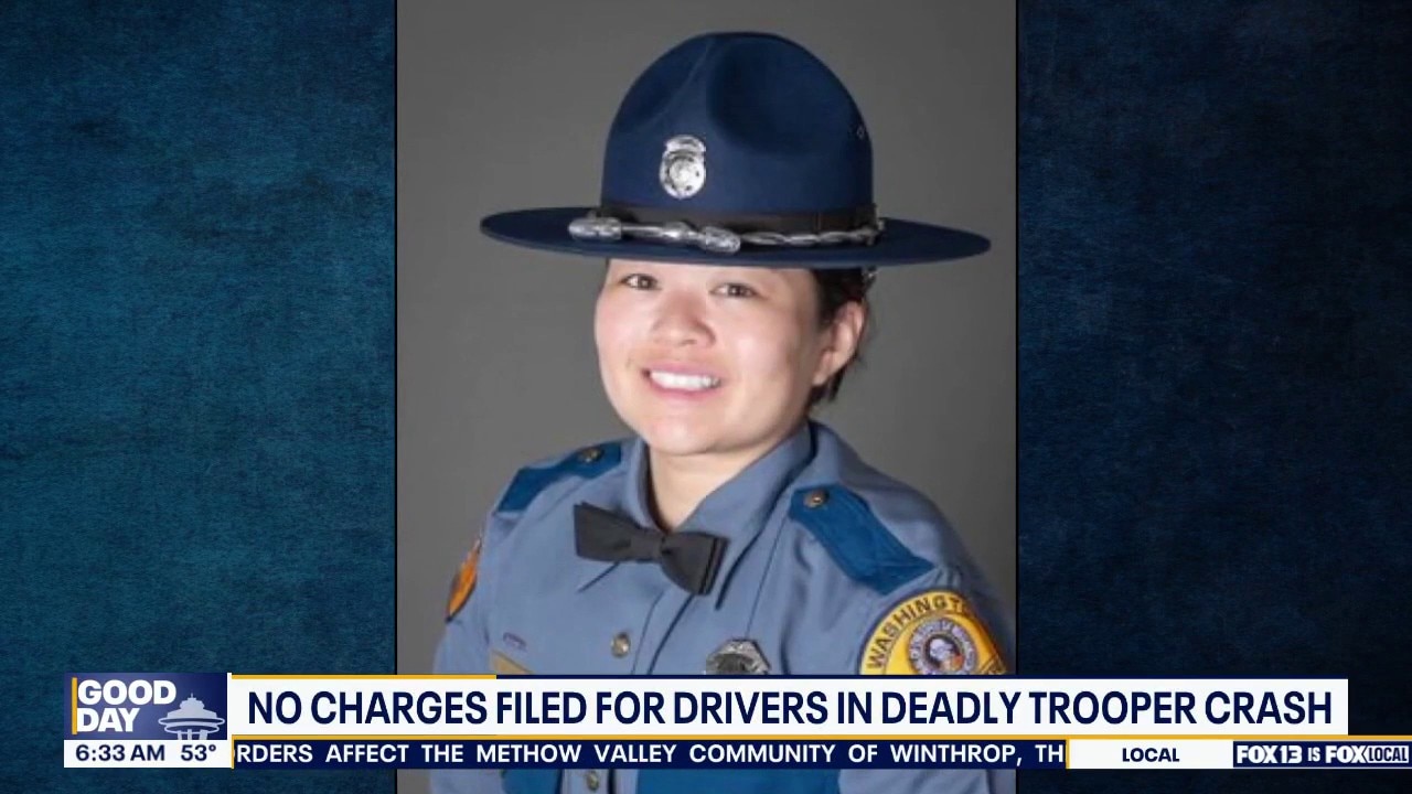 No charges filed for drivers in deadly WA trooper crash