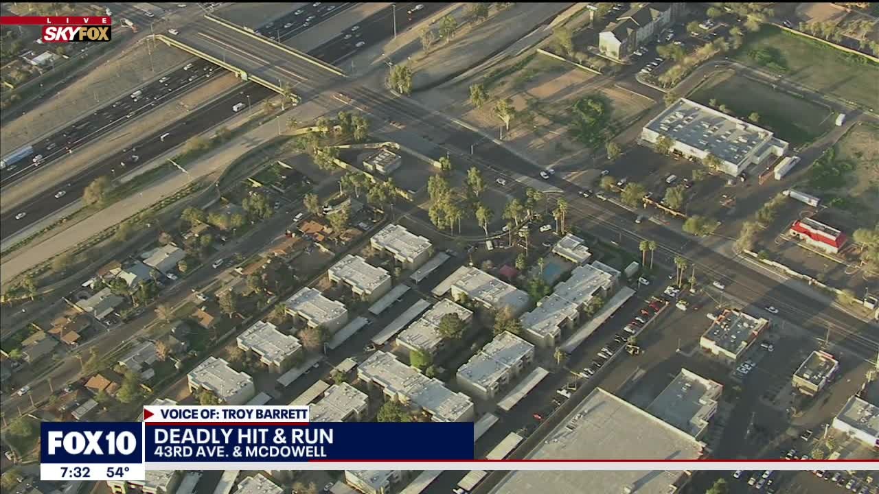 Suspect sought in connection to deadly hit-and-run in Phoenix